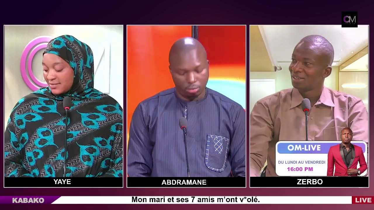 OM LIVE : #Kabako / Mon mari et ses 7 amis m’ont v*olé.