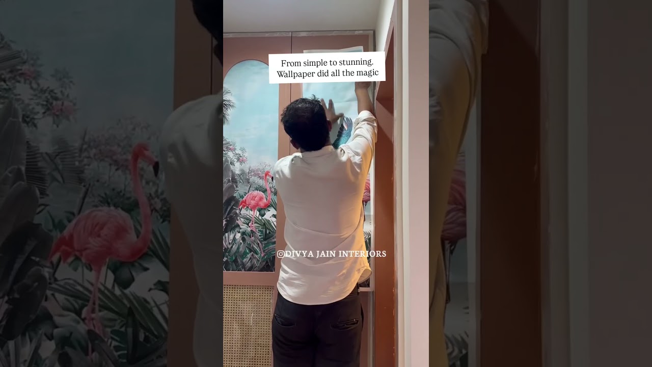 Все еще думаете, что обои не могут выглядеть роскошно? Посмотрите на это преображение ✅ #divyajai...