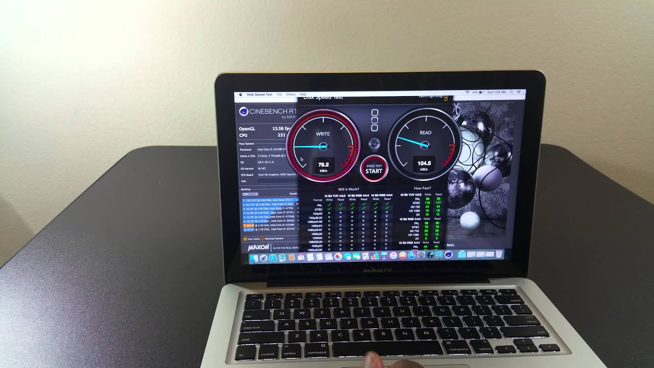 MacBook Pro Non Retina Benchmarks