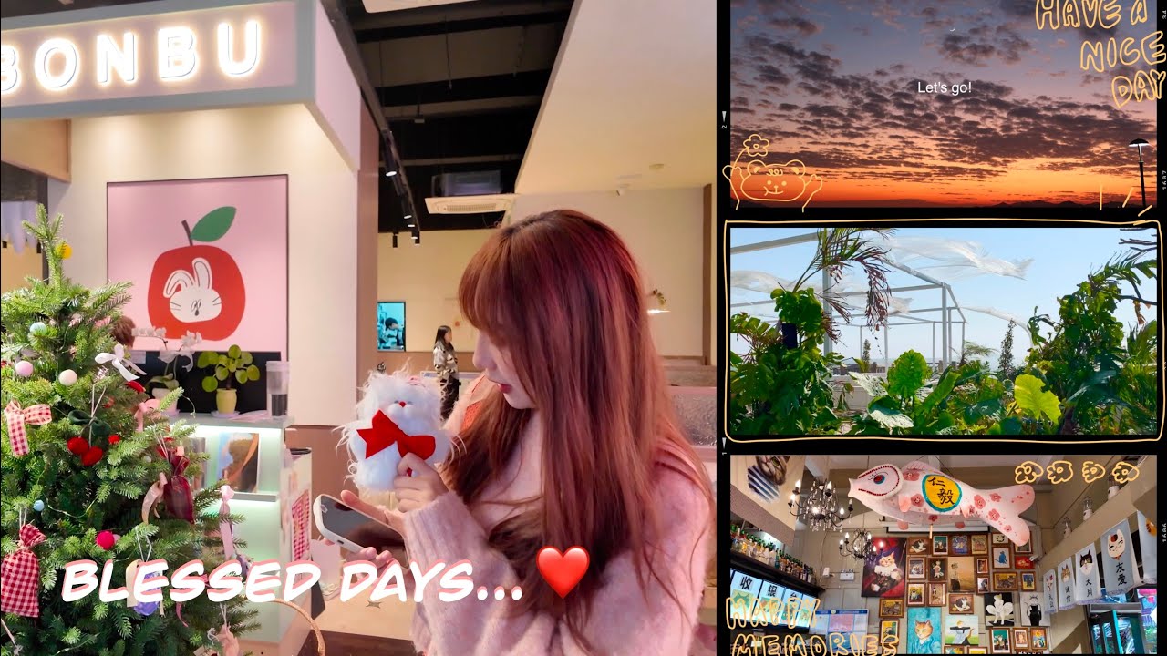 Xiamen Diary🧸| 4K廈門Vlog果殼街區貓街中山公園花鳥市場探店海邊夕陽 Xiamen Street Walking Tour, cute shops cafe sunset beach