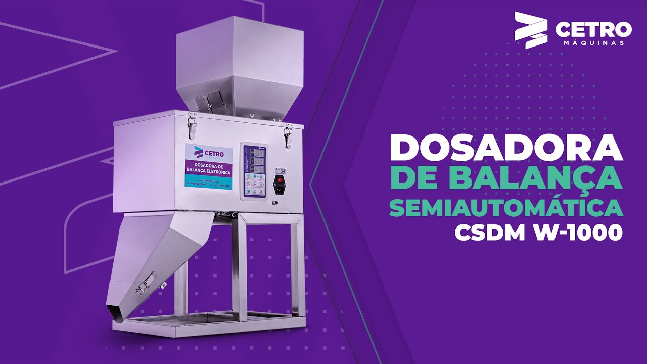 Dosadora de Balança Semiautomática CSDM W 1000 T