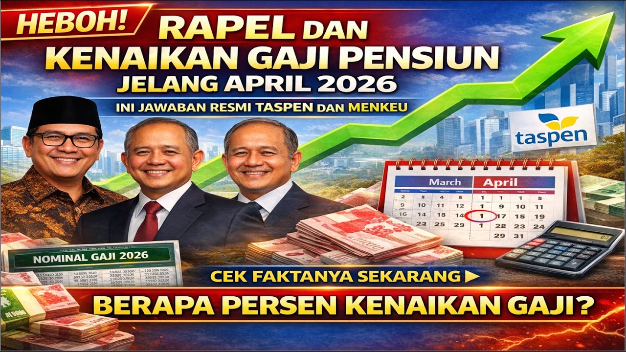 RAPEL DAN KENAIKAN GAJI PENSIUN JELANG APRIL 2026 INI JAWABAN RESMI TASPEN DAN MENKEU