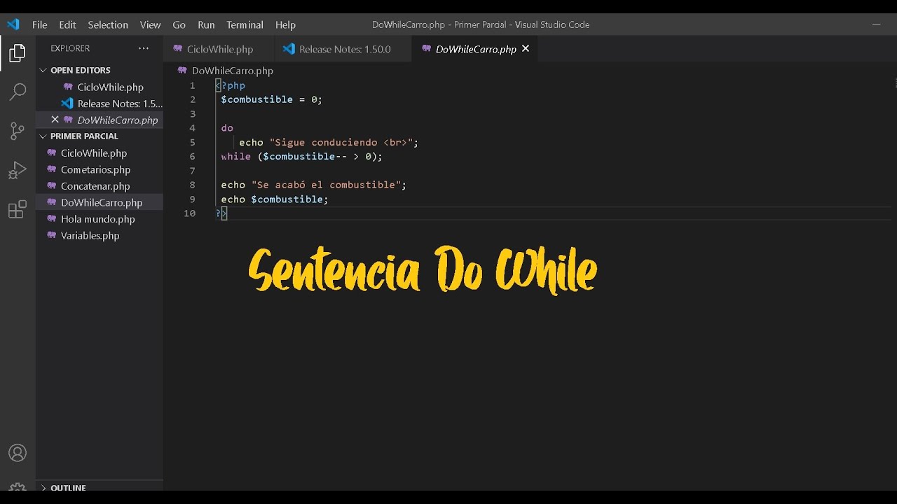 Ciclo Do While Ejemplo en PHP