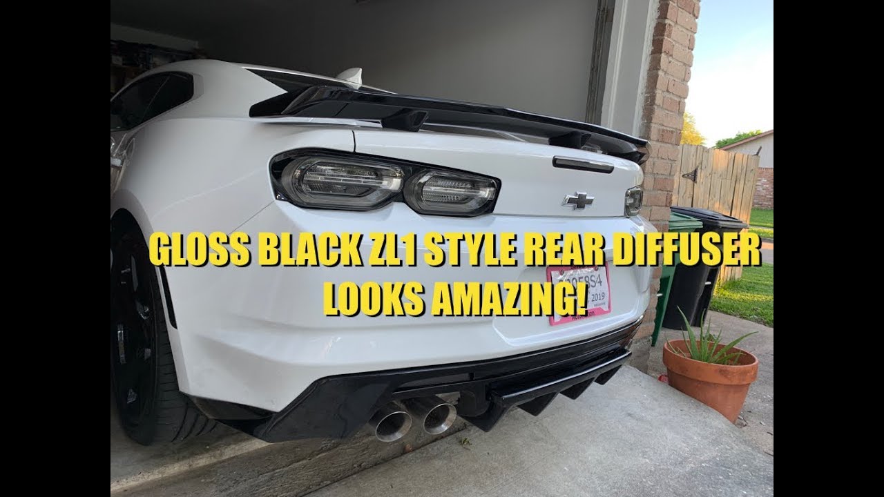 Installing a new Zl1 style Diffuser on my 2019 Camaro SS! | Vlog #224