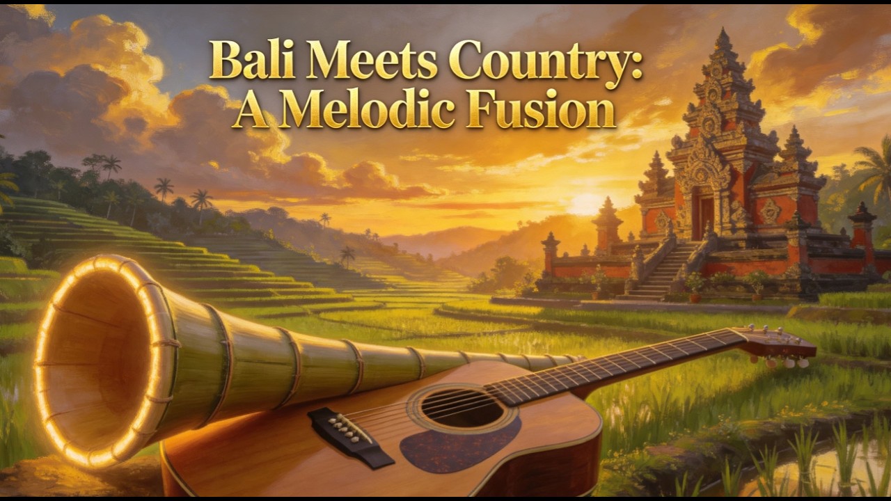Balinese Rindik Meets Country Guitar | Calm Relaxation & Sleep Music