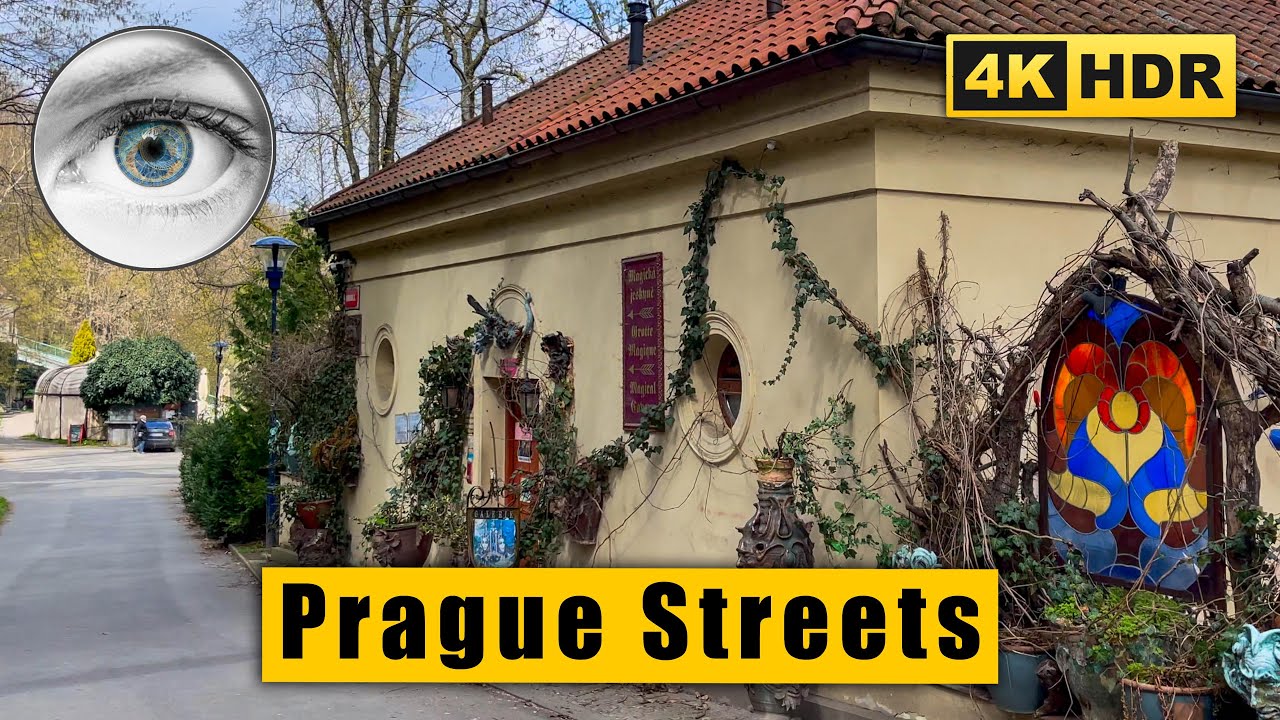 Prague Walking Tour at Petř&iacute;n hill 🇨🇿 Czech Republic 4k HDR ASMR
