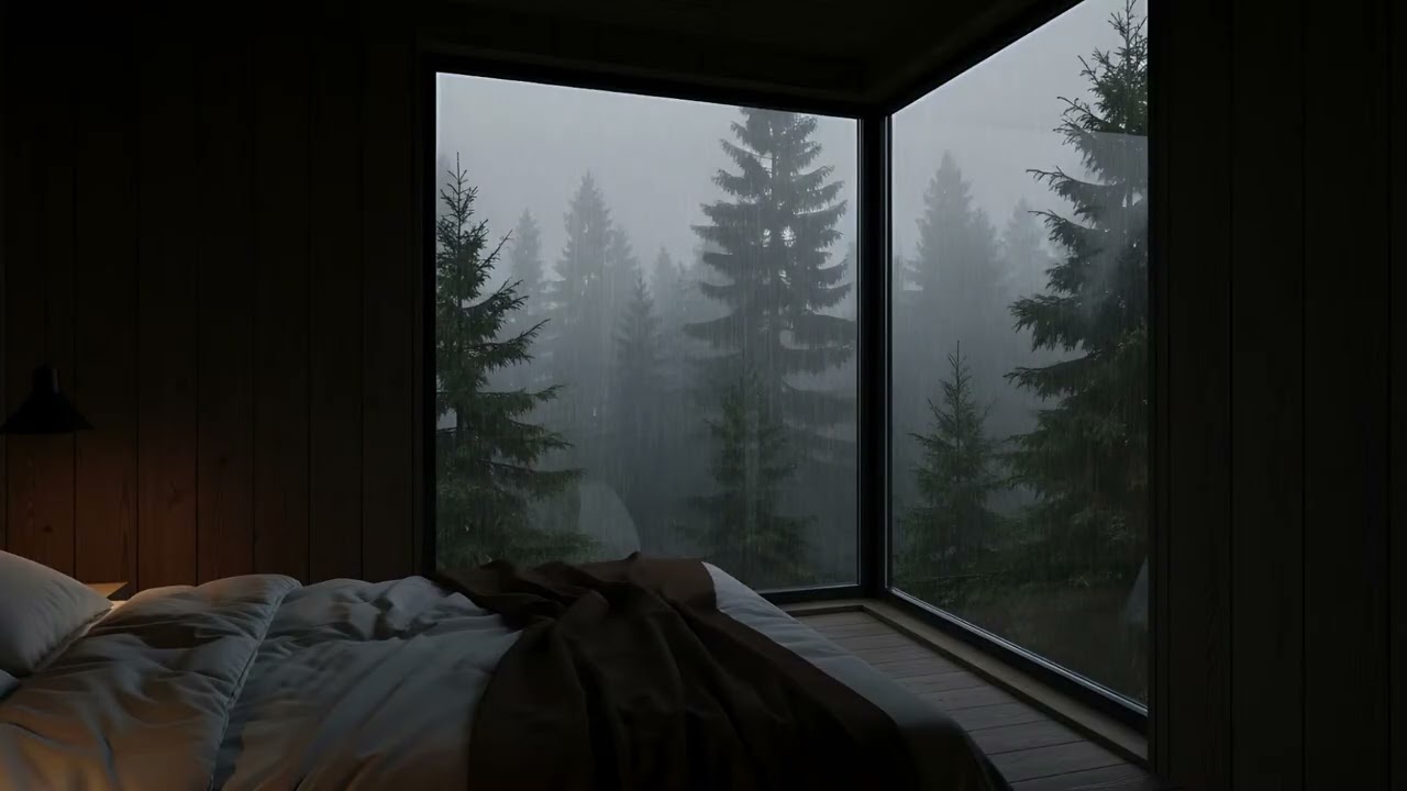 Rain Ambience for Deep Sleep and Mental Peace | Stress Relief Night Sounds to Quiet the Overthinking