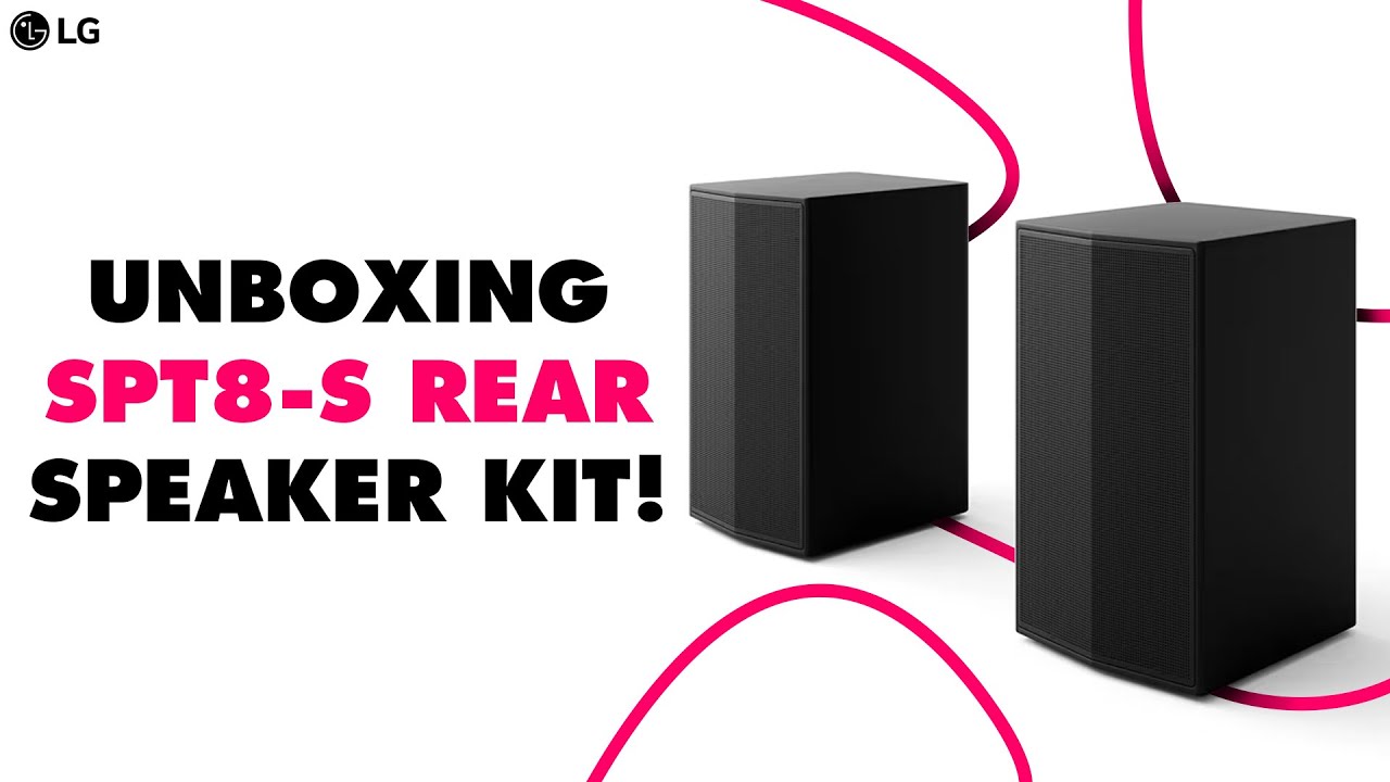 Беспроводная тыловая акустическая система LG SPT8-S Surround Sound | Распаковка | Как подключить