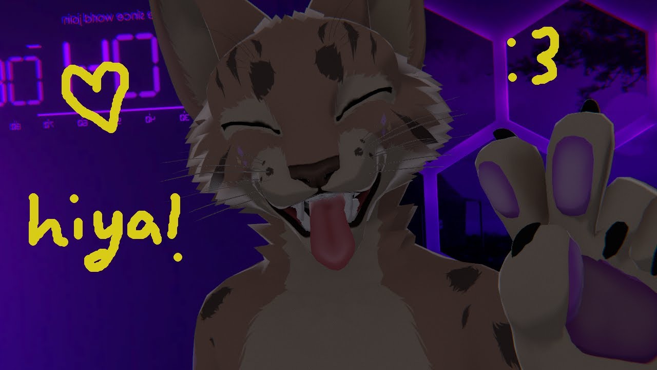 [Furry ASMR] VR Kitty Cat! (Rambing, Mouth Sounds)