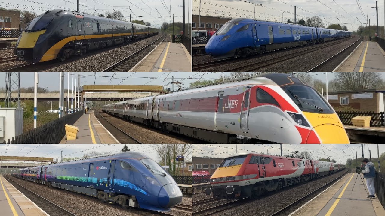 Trains At Arlesey (ECML) With @midlandstrainspotting