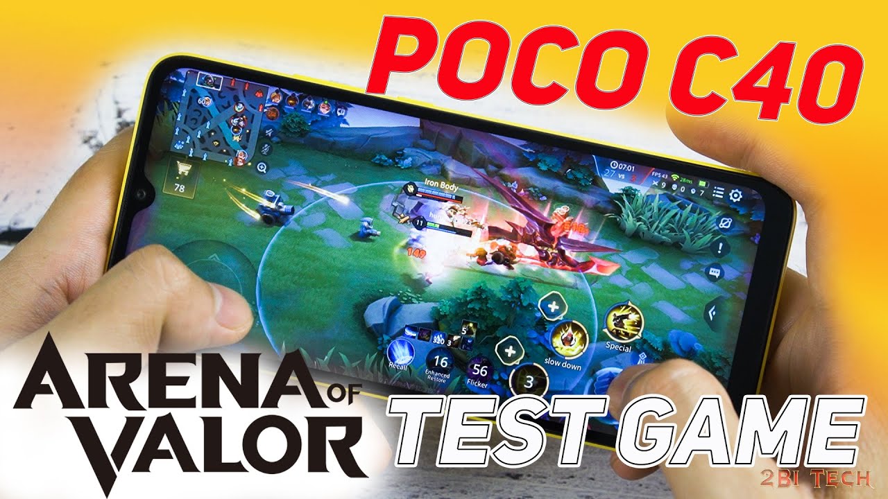 XIAOMI POCO C40 | CPU JLQ JR 510 |Test Games AOV Arena Of Valor | Battery Level & Temperatures! 🔥🔥🔥