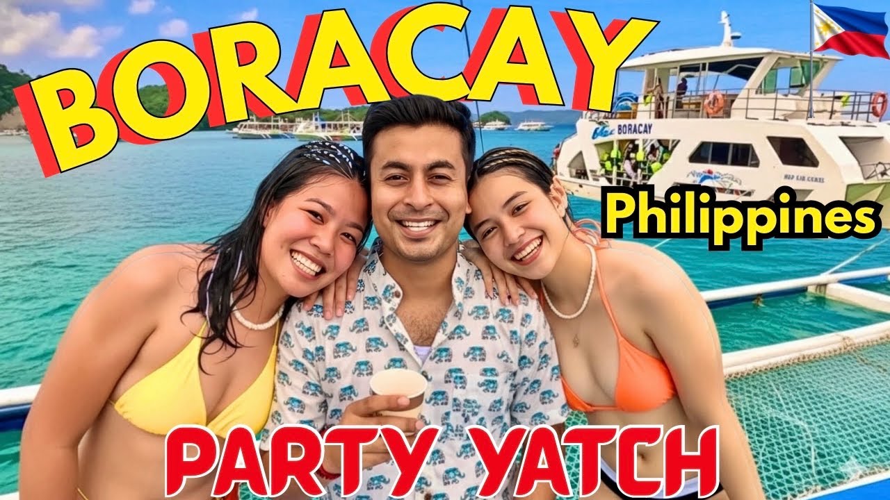 🔥This Boracay Sunset Boat Party is a Must for All | India to Philippines Travel Vlog