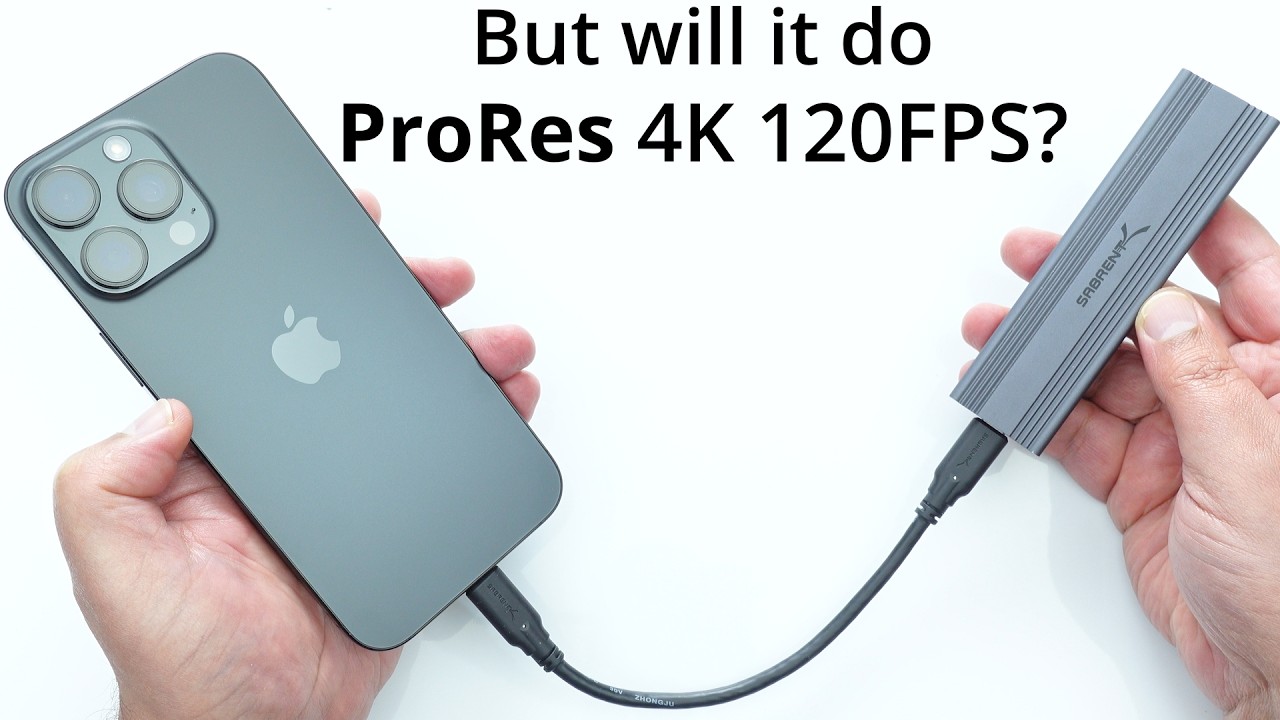 Will It Do ProRes 4K 120FPS With the iPhone 16 Pro Max? Testing a Fast External USB-C NVME SSD Drive
