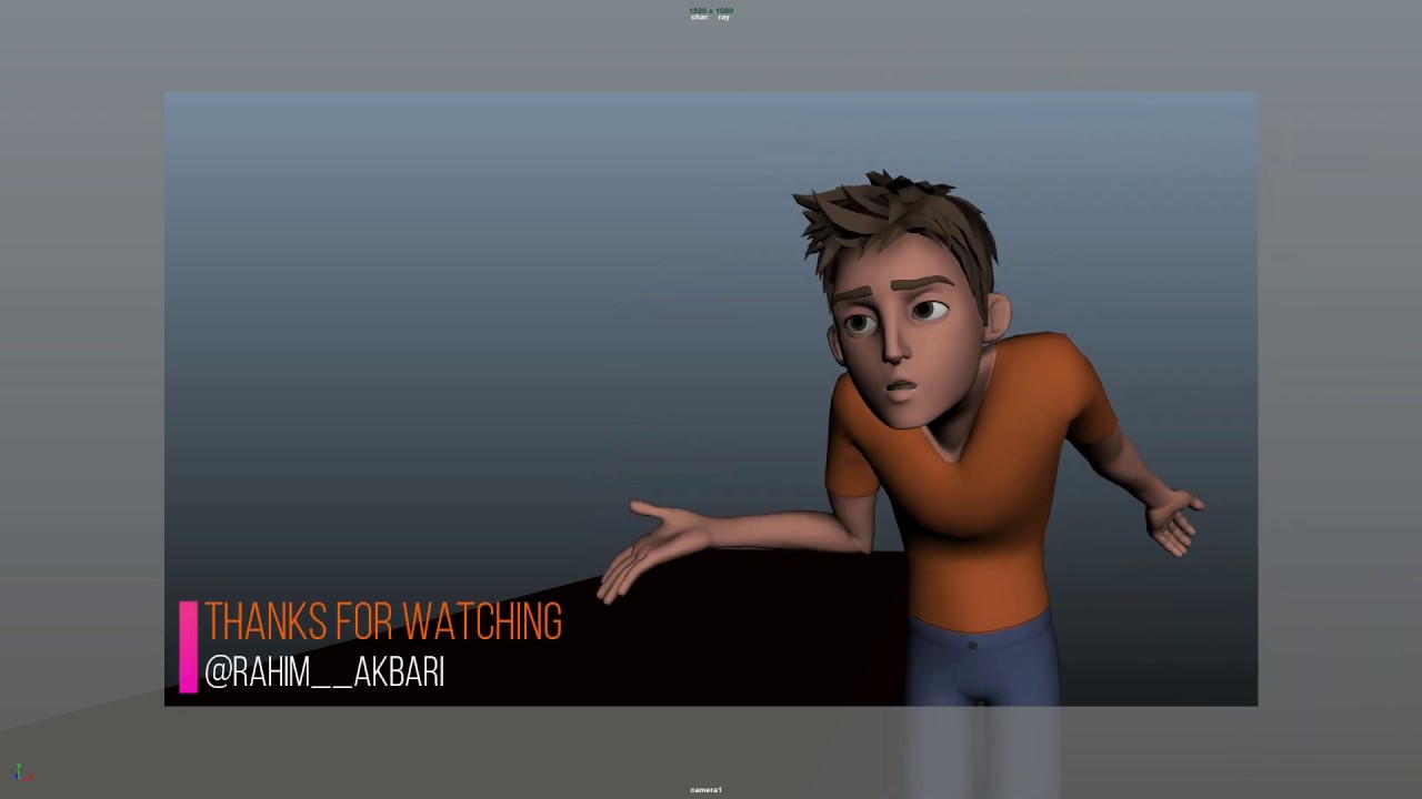 Ray character  animation