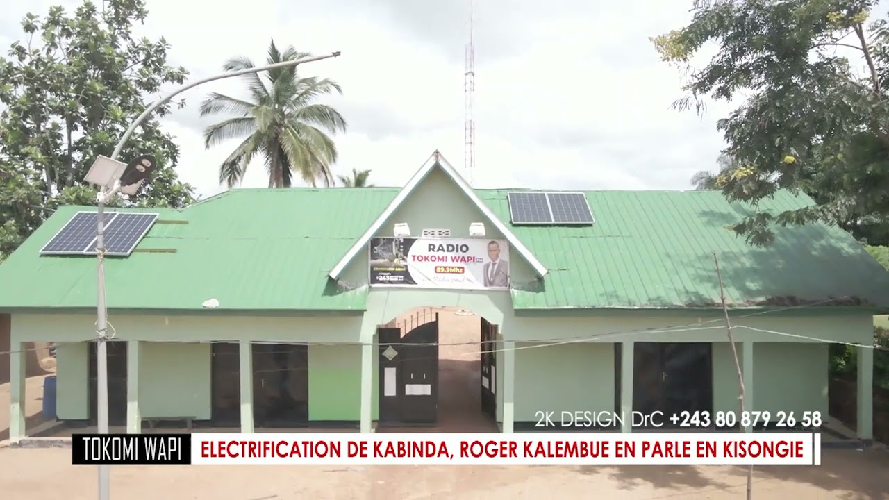 (EMISSION EN KISONGIE) ELECTRIFICATION DE KABINDA, ROGER KALEMBUE EN PARLE A LA RADIO TOKOMI WAPI