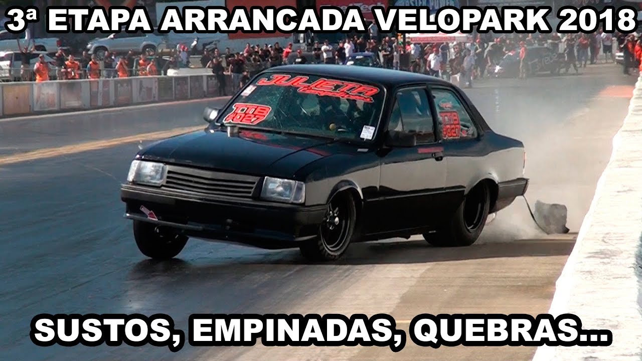 Sustos e acidentes da 3ª etapa Velopark de Arrancada 2018