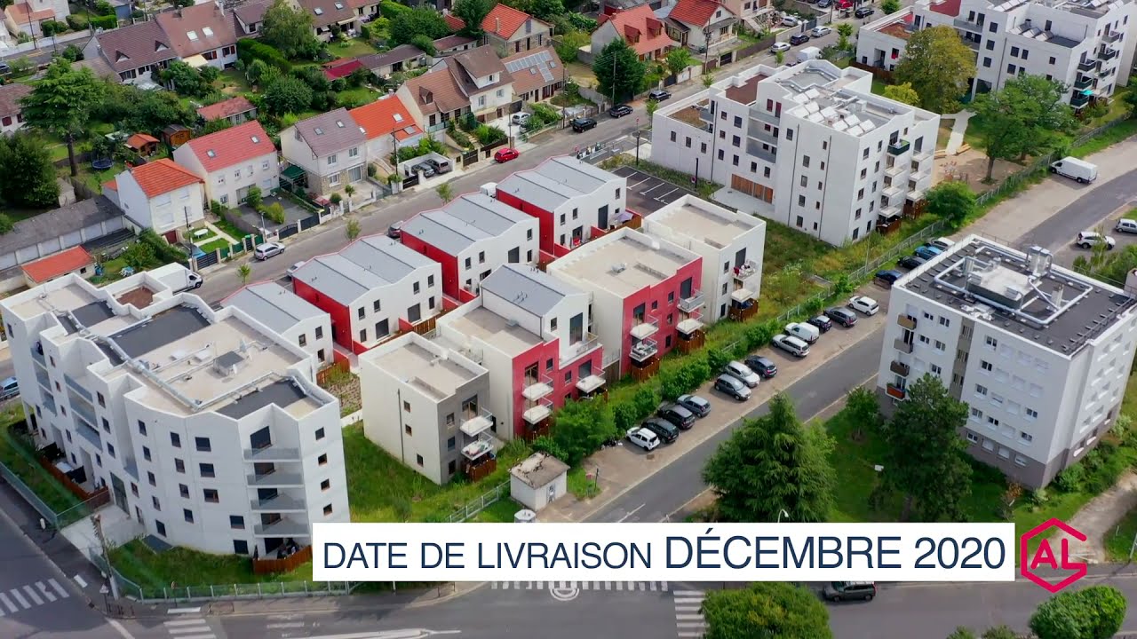Immobilière 3F : Morsang -sur-Orge, Rue de la Liberté. Visite aérienne.