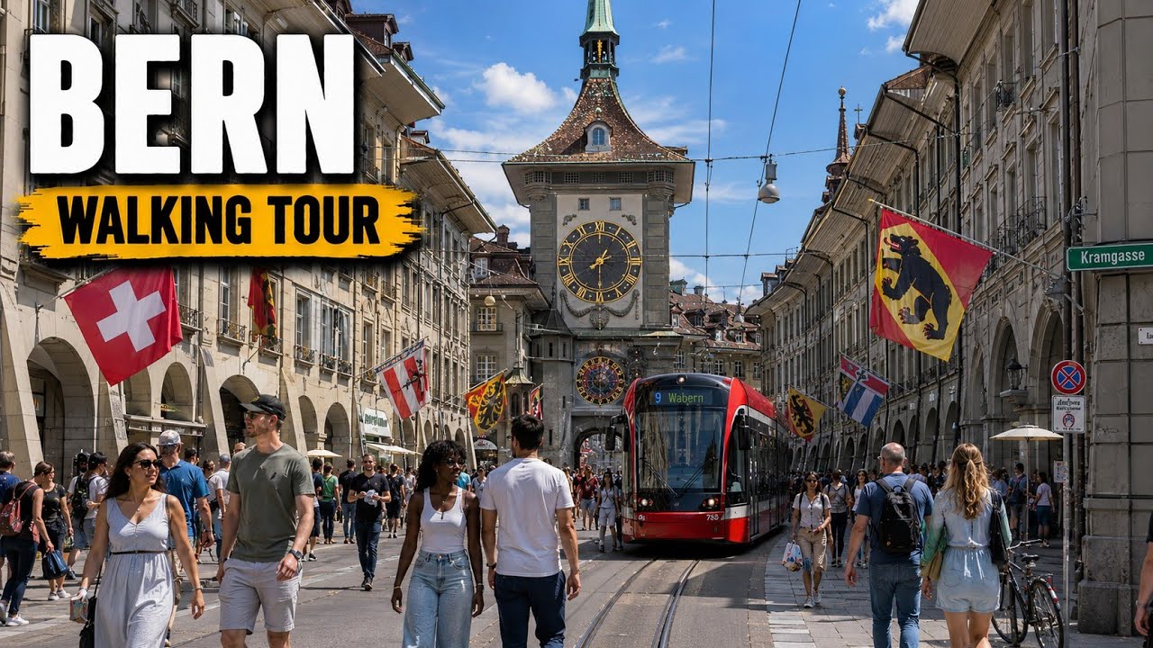 Bern Walking Tour - Stunning Views of Switzerland in 4K