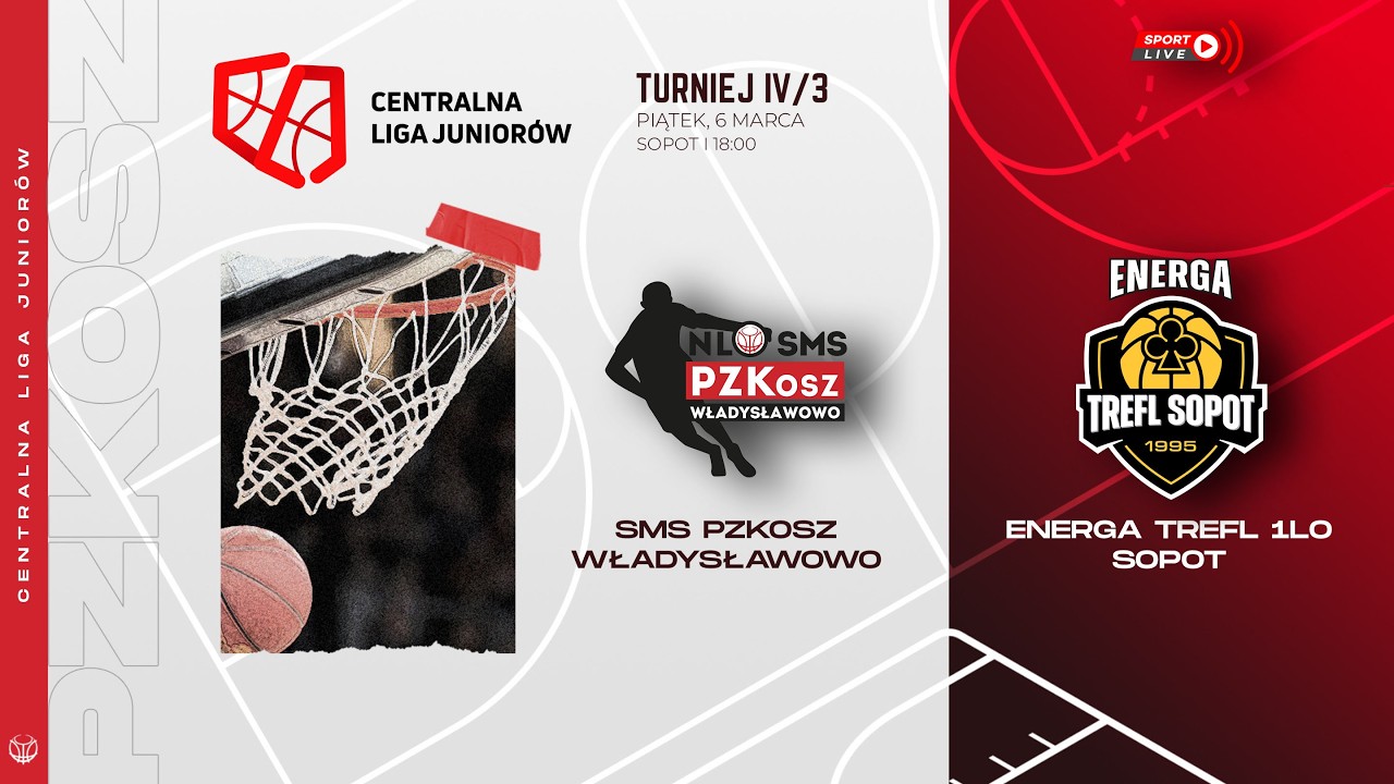SMS PZKosz Władysławowo - Energa Trefl 1LO Sopot (CLJ)