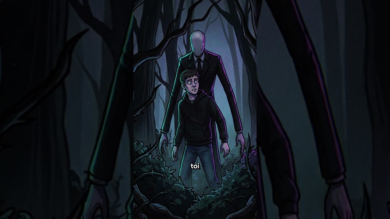 Si vous croisez Slender Man, faites ceci imm&eacute;diatement! #effrayant #shorts #angoissant