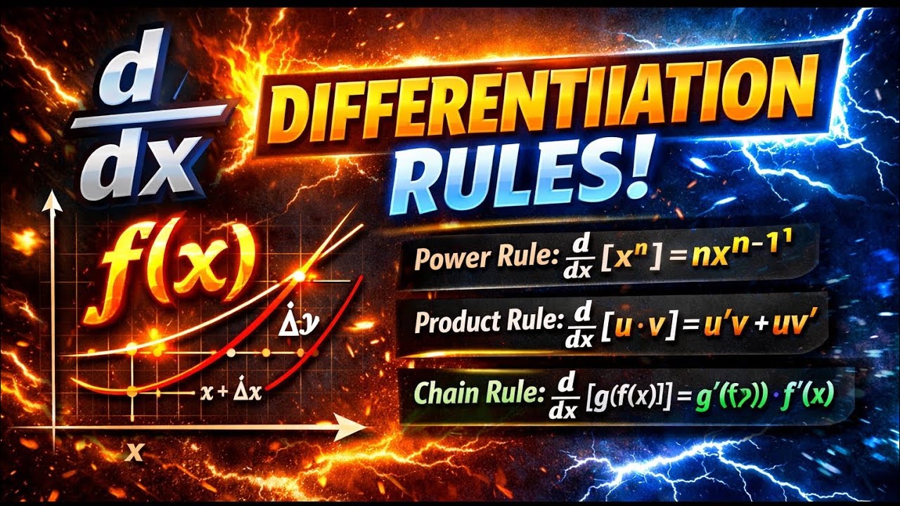 “Differentiation Rules Made Easy | Master Calculus in Minutes!”