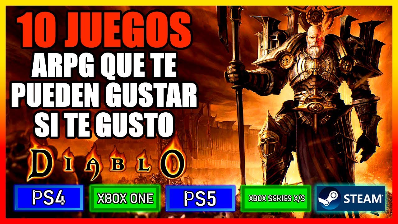 10 Juegos ACCION / RPG TIPO DIABLO Que debes conocer PC, PS4, PS5, XBOX ONE Y XBOX SERIES X/S