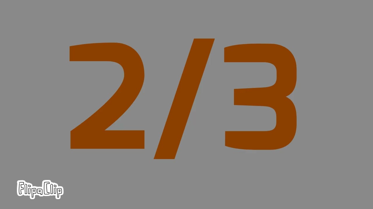 Artistic Numbers up to 1 by ⅙s (NO TRANSITION BARS)