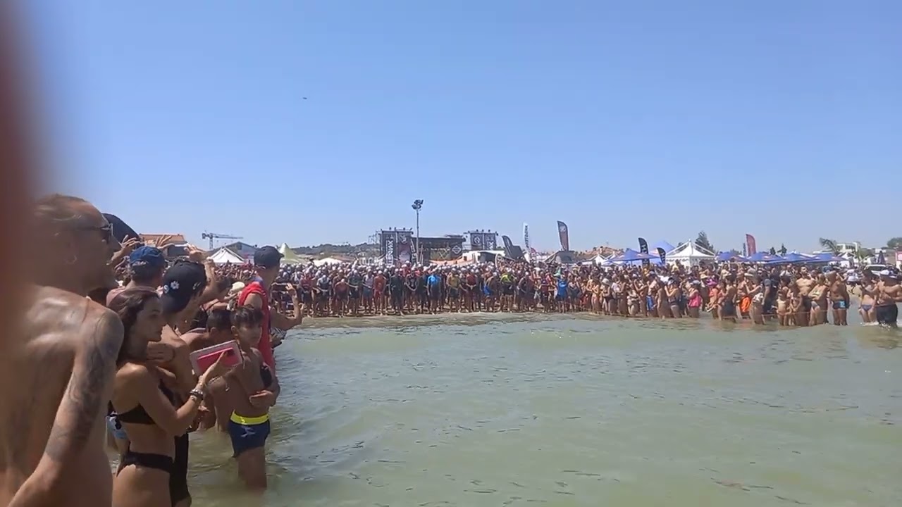 Triathlon Olimpico Senigallia 2022 la Partenza della Gara