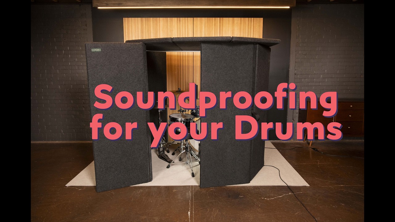 Portable Practice Drumming Booth  |   HomePac by ClearSonic