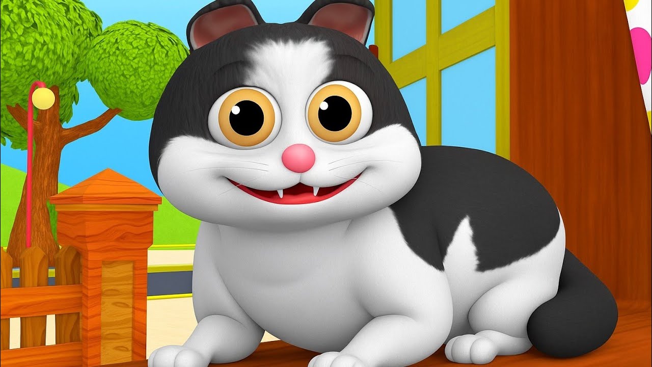 Meow Meow Billi Karti - Kids Poems In Hindi - Hindi Balgeet- म्याऊँ म्याऊँ Cat Rhyme