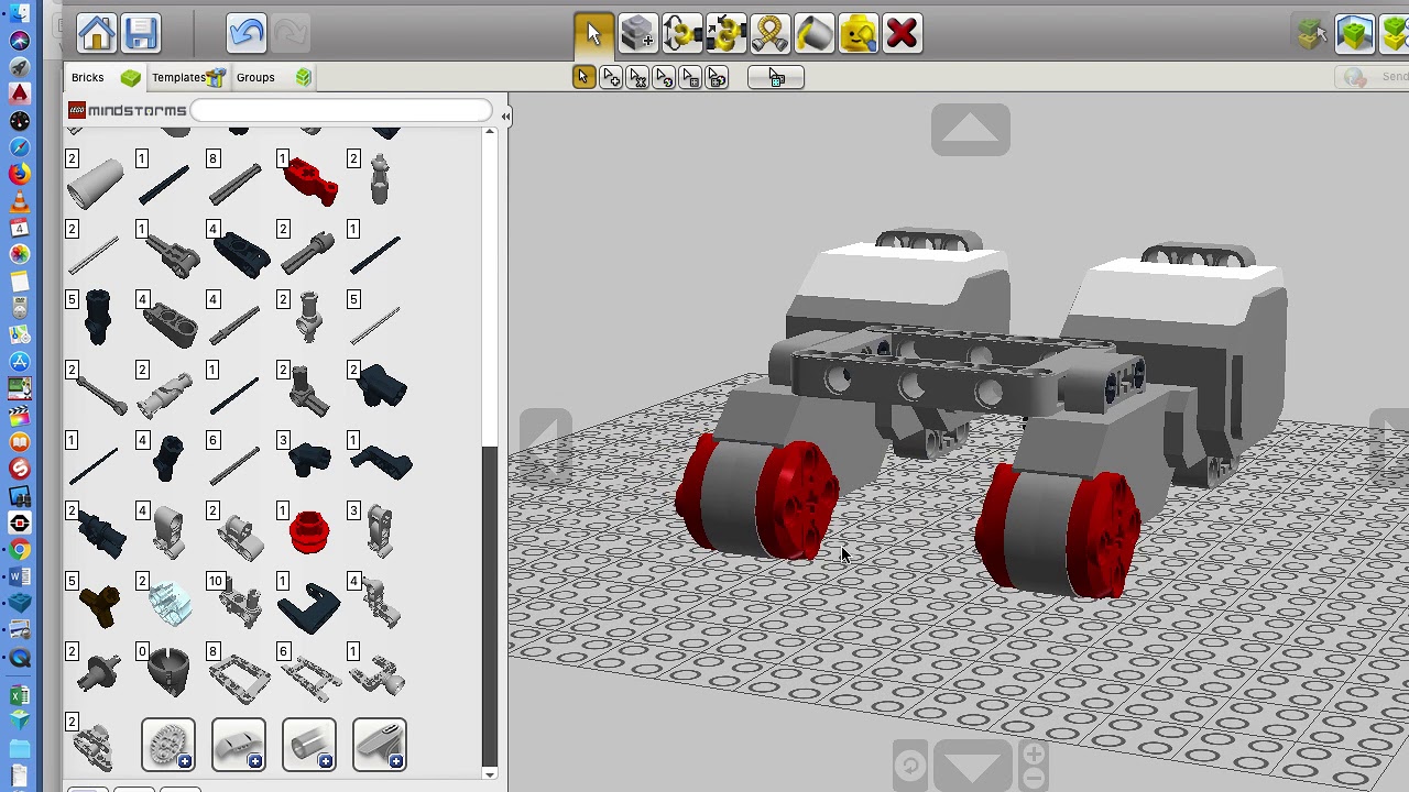 Lego Digital Designer and Simple robot build Pt 1