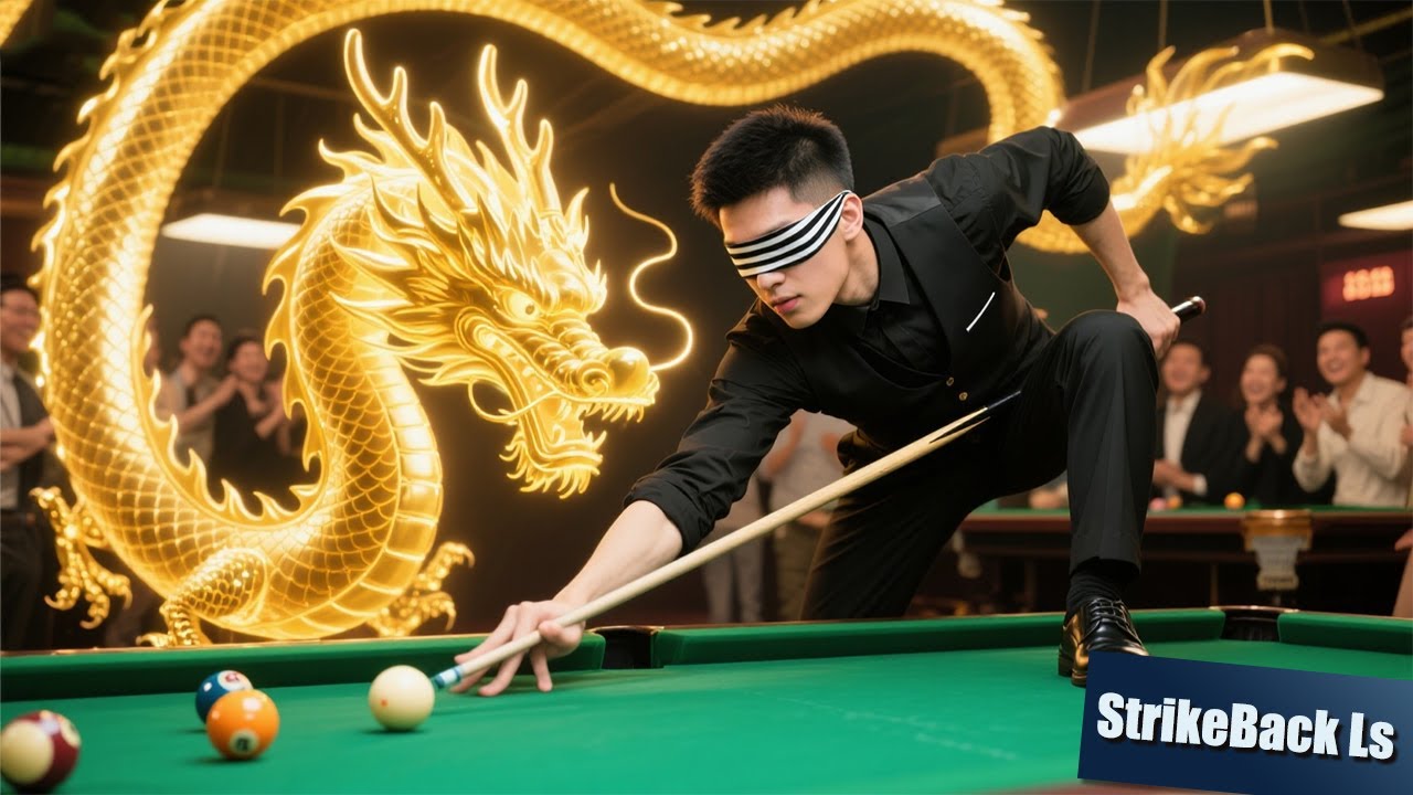Blindfolded, he strikes the ball flawlessly—only then do they realize he’s true King of Billiards!