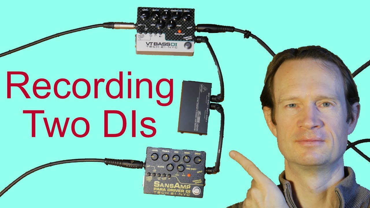 Recording Bass Using Two DIs - VTBass + Para Driver - Sire V5 - Sound Samples - Blues Rock