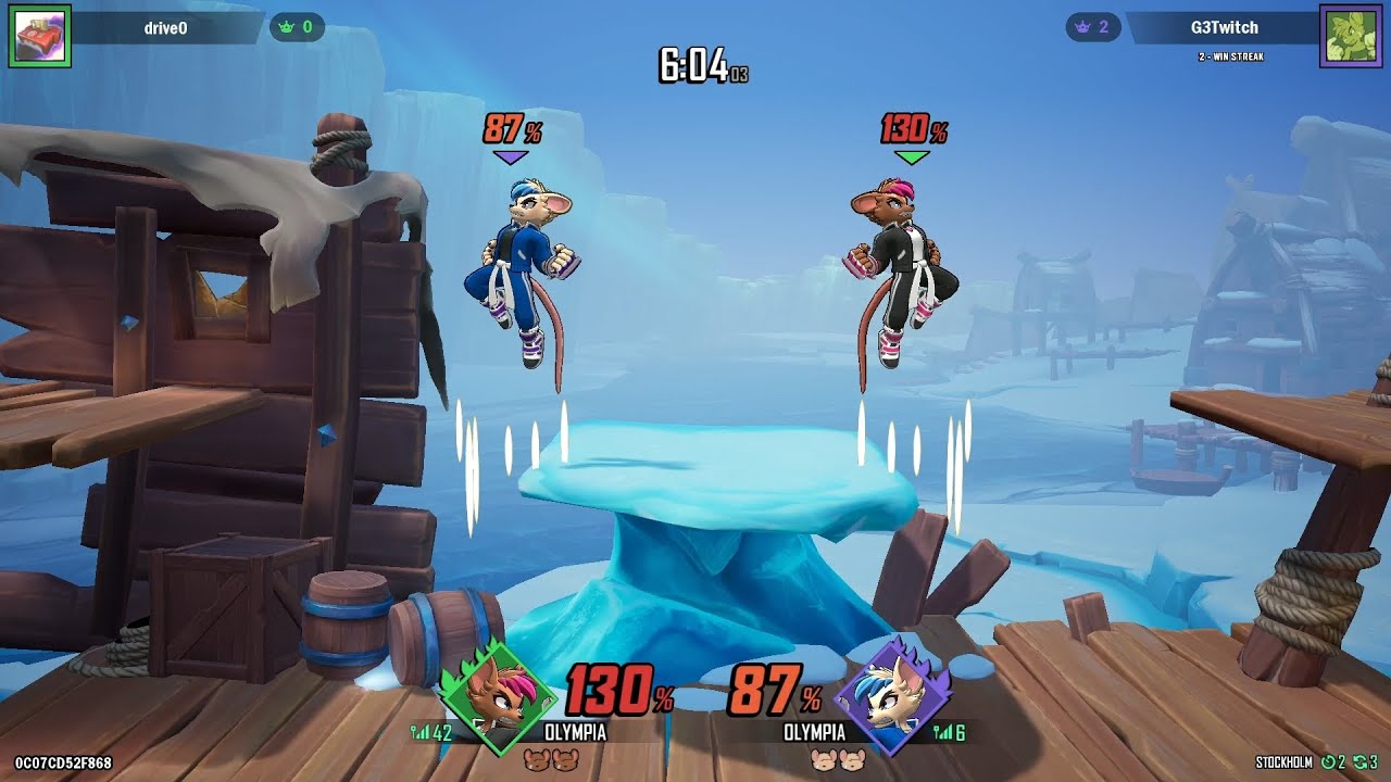 Rivals of Aether 2 Lobby matches- drive0 (Olympia) VS G3 (Olympia)