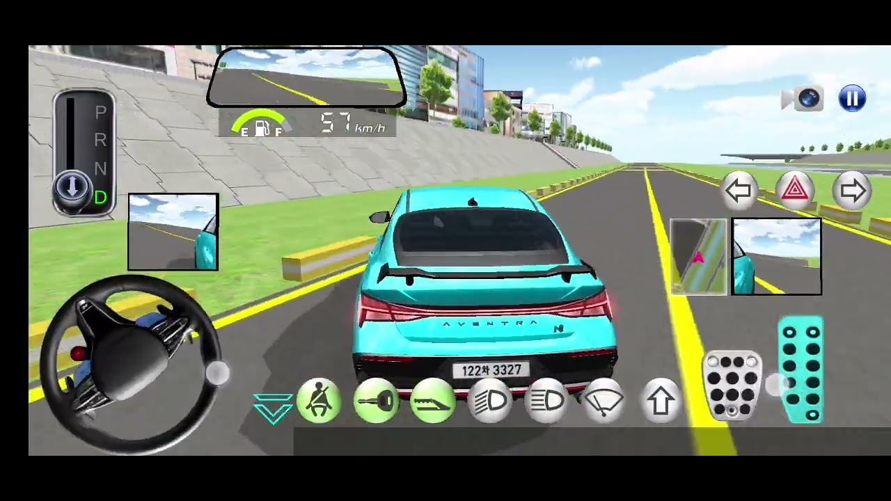(No batido) car driving show 