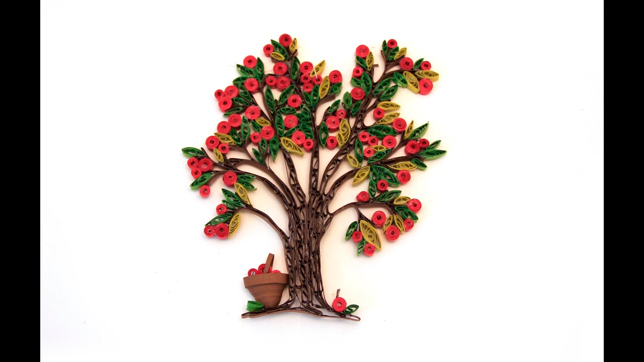 Quilling Trees/Træ/Baum/Arbre DIY - Karen Marie Klip & Papir