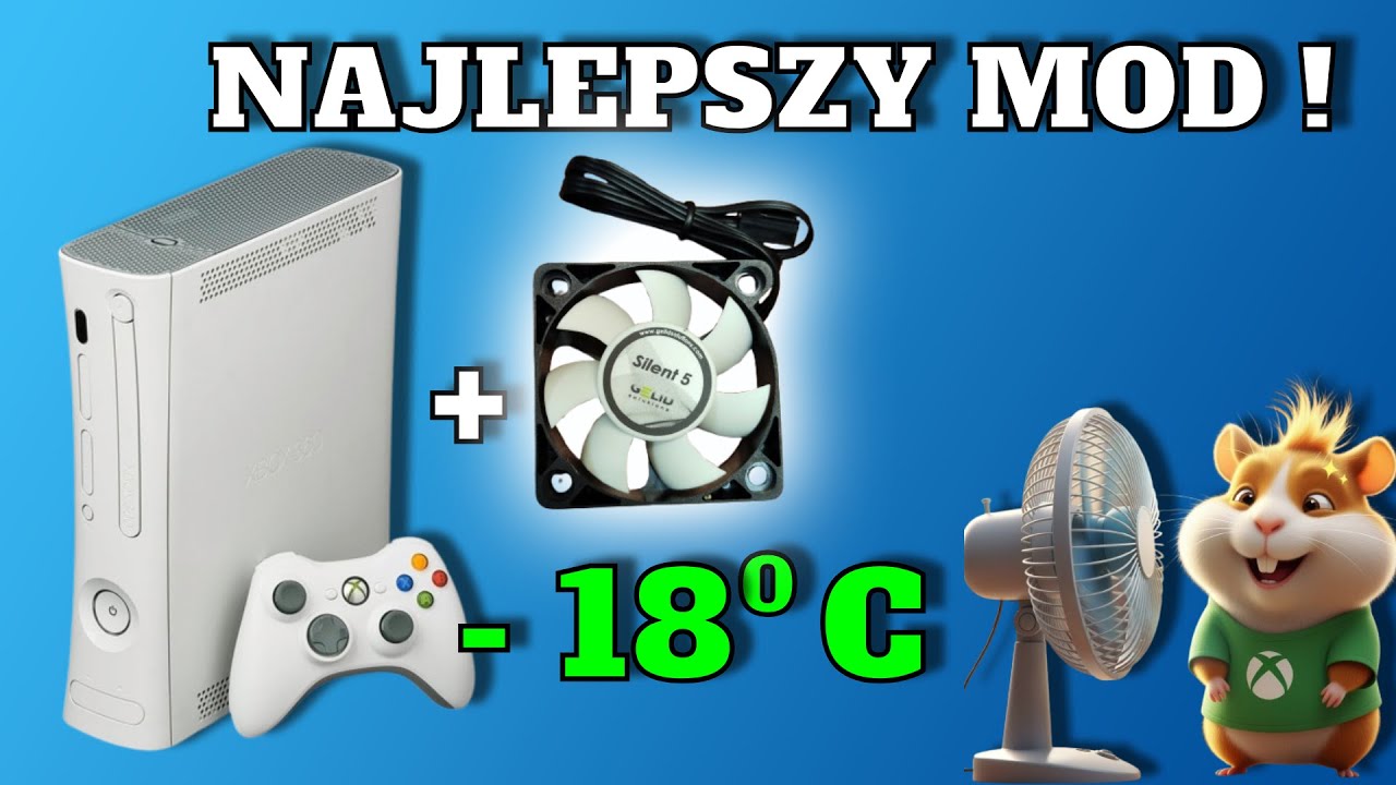 Schłodziłem Xboxa 360 FAT o 18°C! 😱 Bez niszczenia obudowy.