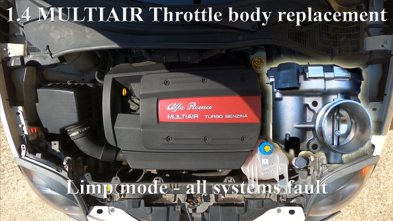 Mito QV Multiair Throttle body replacement - Limp mode solution - all systems fault -  1.4 TB 170
