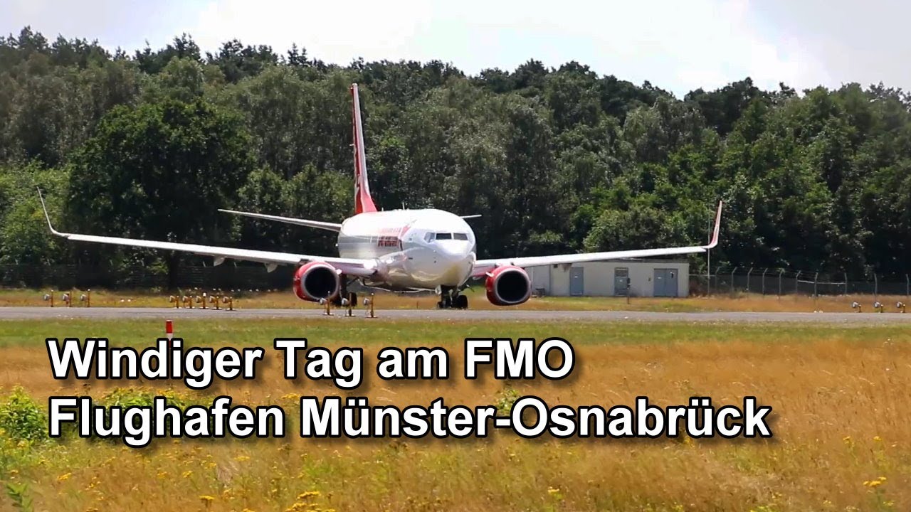 Windiger Tag am FMO / Flughafen Münster-Osnabrück