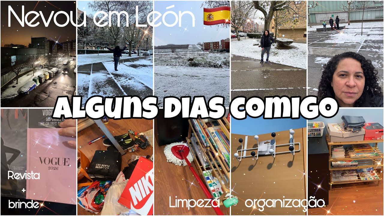 ❄️NEVOU EM LEÓN 🇪🇸,REVISTA VOGUE+BRINDE,COMPRINHAS E HAUL,LIMPEZA E ORGANIZAÇÃO NO QUARTO 🧑🏻🧑🏻‍🦰