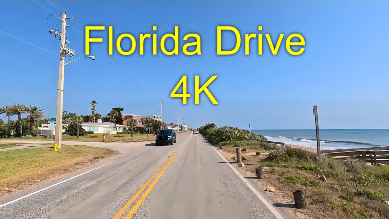 4K | Florida A1A | Daytona Beach to St. Augustine Beach