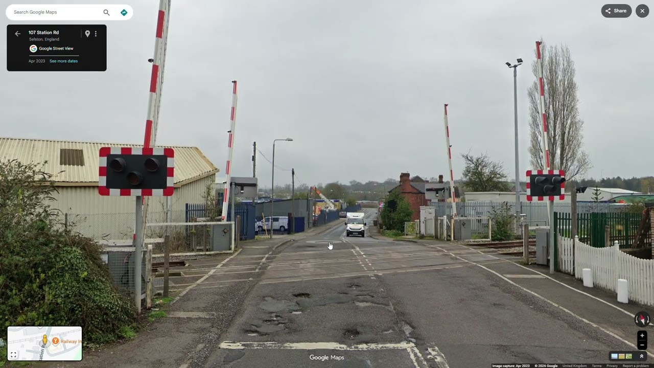4455 Pinxton Level Crossing in Derbyshire
