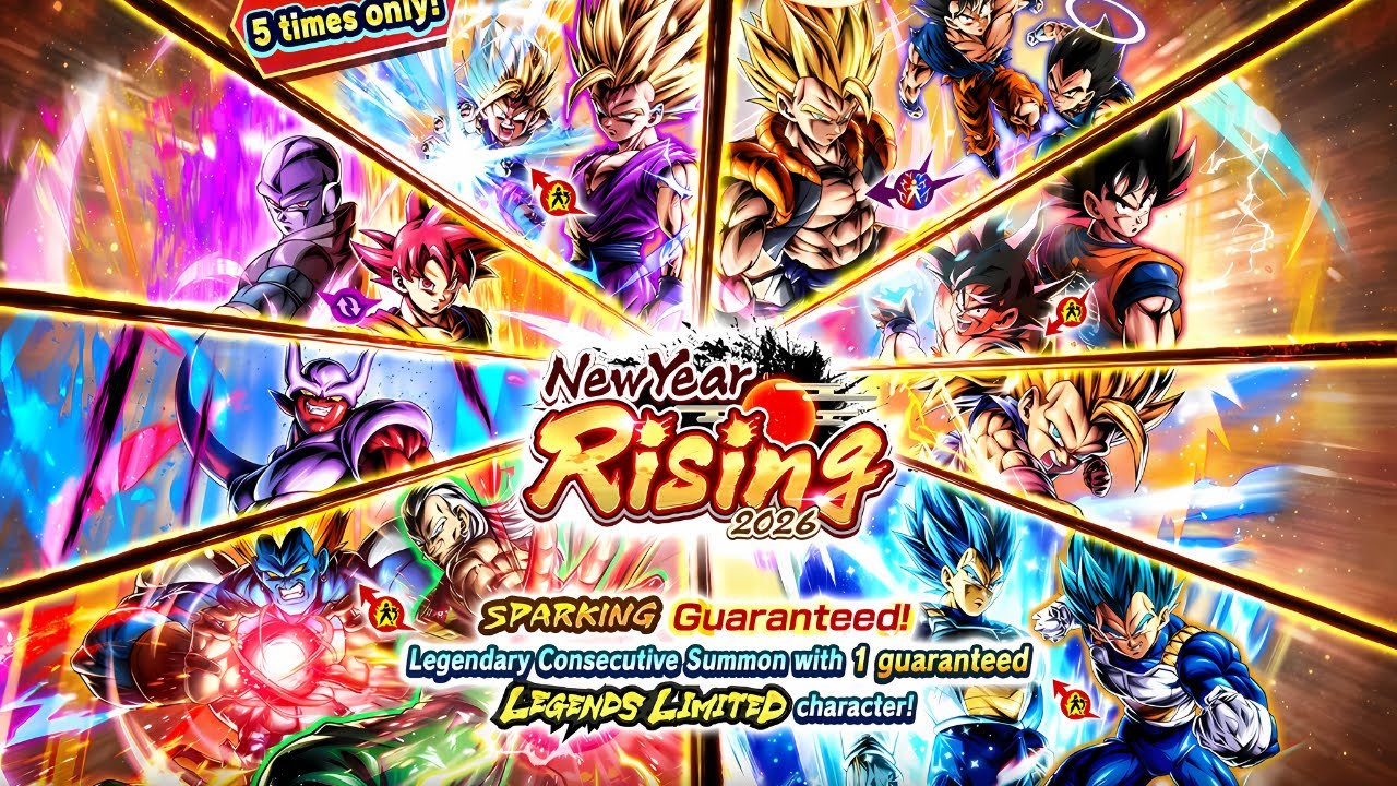 💫Dragonball Legends💫5000 Chrono Crytals Summons im New Year Rising 2026🎆Banner