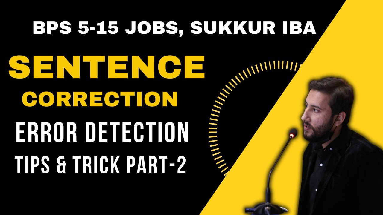 Sentence correction || error detection (part-2)  || Bps 5-15 test preparation