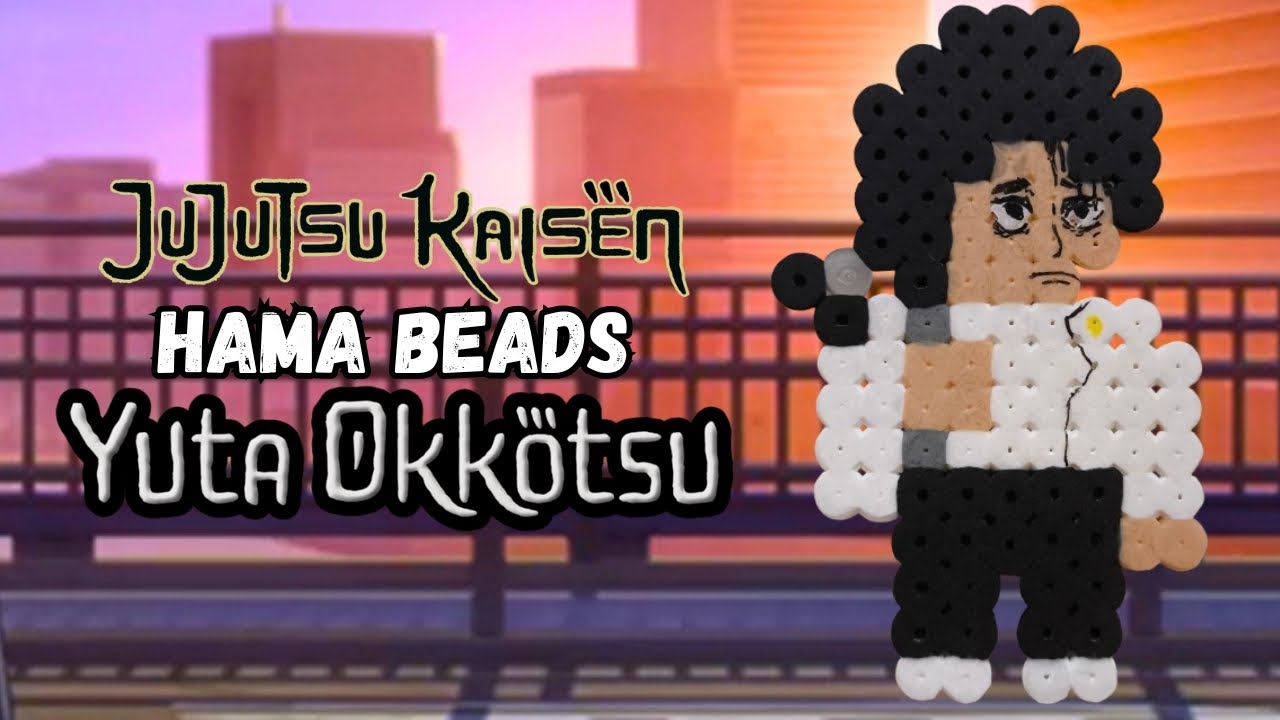 Yuta Okkotsu Culling Games Hama Beads Jujutsu Kaisen 🗡️ Pixel Art Time Lapse