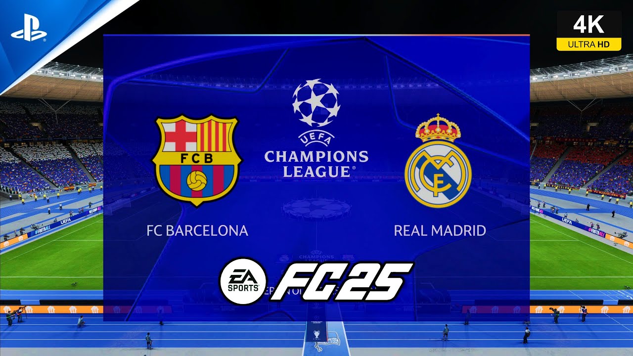 FC 25 - FC Barcelona vs Real Madrid - Final UCL - gameplay ps5 4K español latino