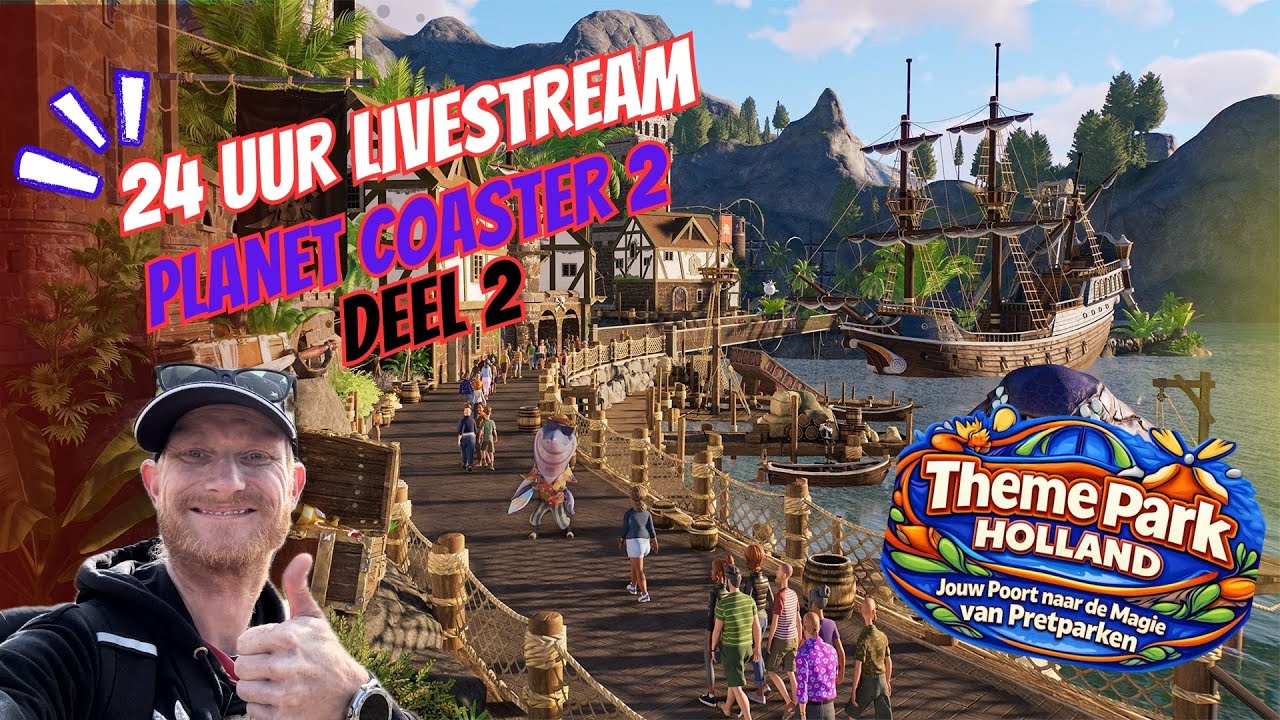 🎄➡️ AFTER KERST: 24 UUR Planet Coaster 2 LIVESTREAM – Deel 2 | Theme Park Holland
