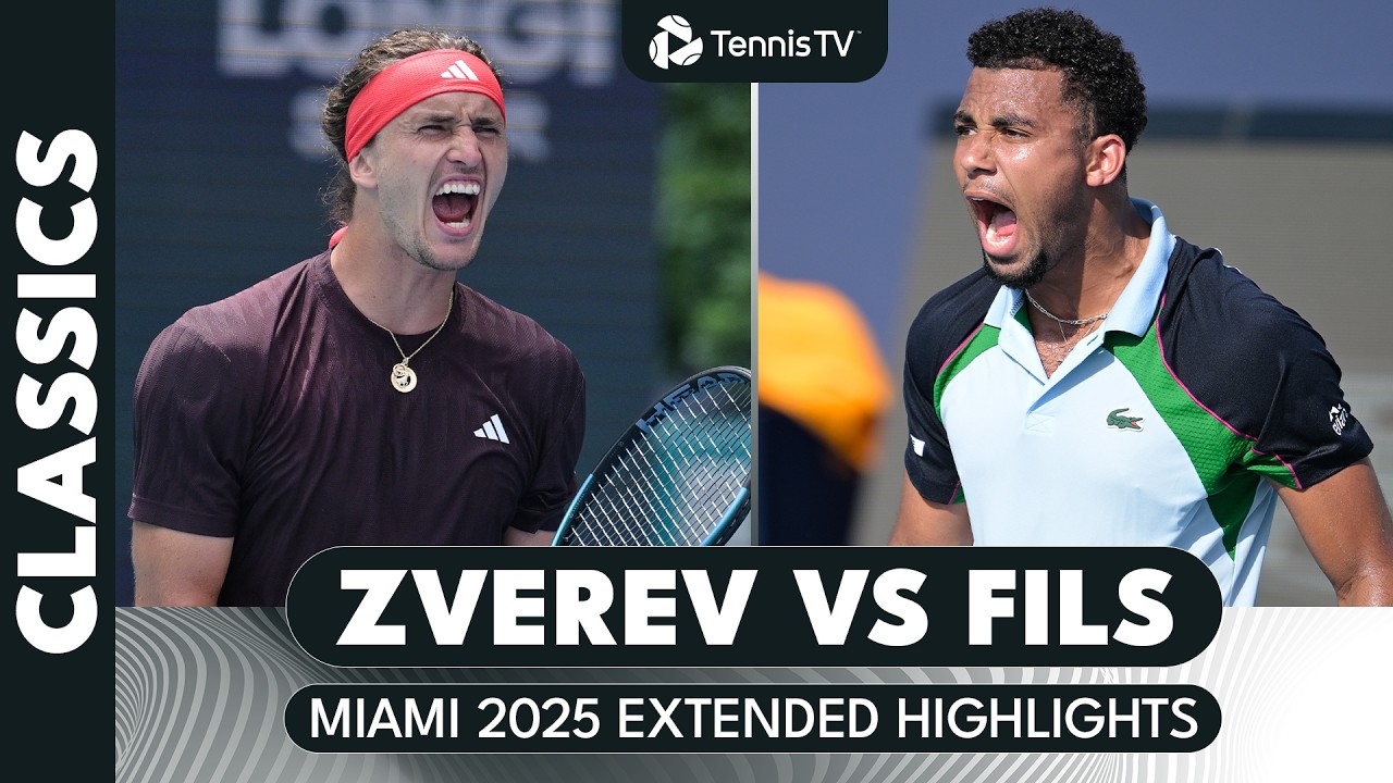 Alexander Zverev vs Arthur Fils Rollercoaster Clash 🥵 | Miami 2025 Extended Highlights