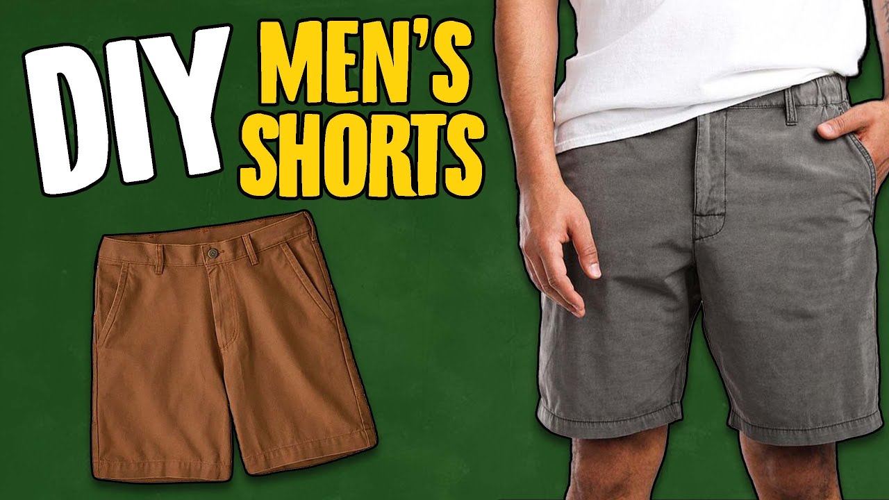 How To Cut & Sew Shorts For Men And Boys + Pattern-drafting  (DIY Shorts) | @sewquaint