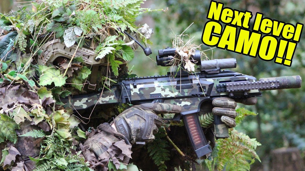 Next Level Camouflage - Ghillie Suit Stealth Stalking - 360&deg; Airsoft Gameplay